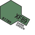 Flat Dark green 2, Verde oscuro Mate (81789). Bote 10 ml. Marca Tamiya. Ref: XF-89.