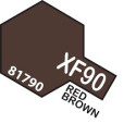 Flat Red brown 2, Marron rojizo 2 Mate (81790). Bote 10 ml. Marca Tamiya. Ref: XF-90.
