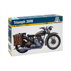 Moto TRIUMPH 3HW. Escala 1:9. Marca Italeri. Ref: 7402.