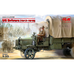 Camión US Drivers (1917-1918) (2 figures). Escala 1:35. Marca ICM. Ref: 35706.