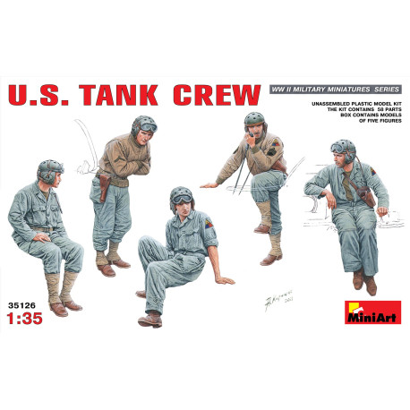 Figuras para tanques U.S. de la WWII. Escala 1:35. Marca Miniart. Ref: 35126.