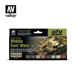 Set Model air Middle East Wars ( 1967’s to Present ). 8 Colores. Bote 17 ml. Marca Vallejo. Ref: 71619.