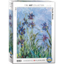 Irises de Claude Monet. Puzzle vertical, 1000 pz. Marca Eurographics. Ref: 6000-2034.