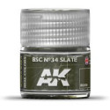 RC WWII, BSC Nº34 slate. Cantidad 10 ml. Marca AK Interactive. Ref: RC039.