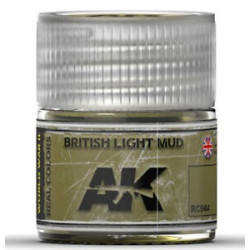 RC WWII, British light mud. Cantidad 10 ml. Marca AK Interactive. Ref: RC044.