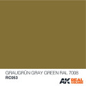 RC WWII, Graugrün gray green RAL 7008. Cantidad 10 ml. Marca AK Interactive. Ref: RC053.