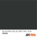 RC WWII, Blaugrau blue grey RAL 7016. Cantidad 10 ml. Marca AK Interactive. Ref: RC055.