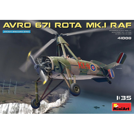 AVRO 671 ROTA Mk.1 R.A.F. Autogiro. Escala 1:35. Marca Miniart. Ref: 41008.