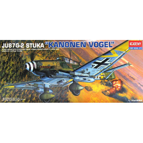 Avión JU-87G-2 STUKA " KANONEN VOGEL ". Escala 1:72. Marca Academy. Ref: 12404.