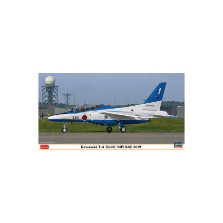 Kawasaki T-4 "Blue Impulse 2019". Escala 1:48. Marca Hasegawa. Ref: 07480.