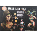 Sets Acrílicos de 3rd Generación Human Flesh Tones. 6 Botes 17 ml. Marca Ak-Interactive. Ref: Ak11603.