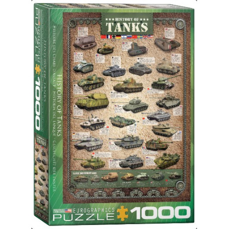 History of Tanks. Puzzle Vertical, 1000 pz. Marca Eurographics. Ref: 6000-0381.