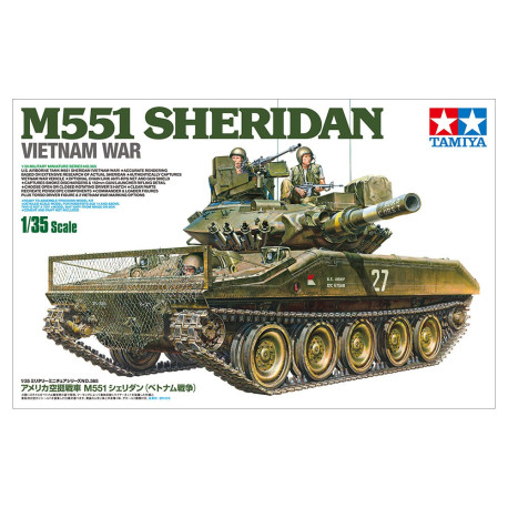 U.S. Airborne Tank M551 Sheridan (Vietnam War). Escala 1:35. Marca Tamiya. Ref: 35365.