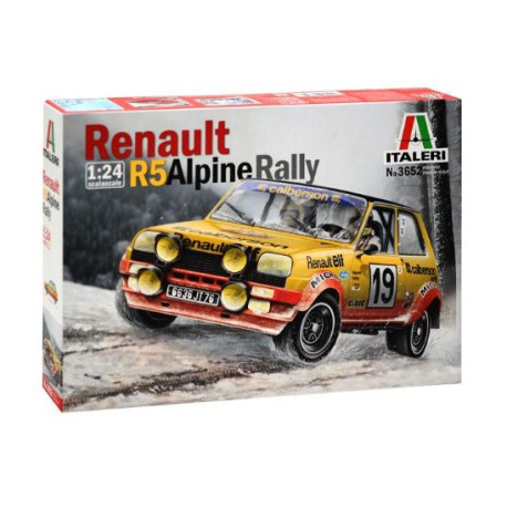 Renault R5 Alpine Rally. Escala 1:24. Marca Italeri. Ref: 3652.