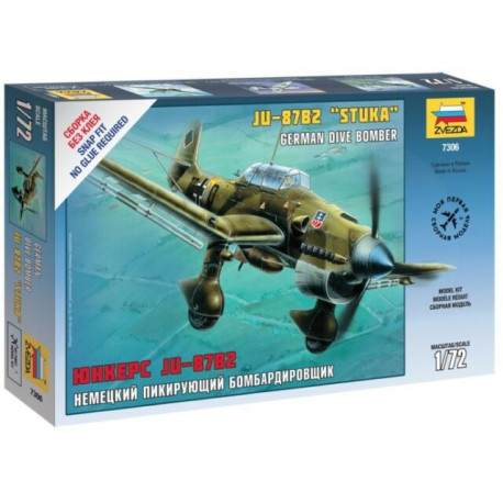 Junkers Ju-87B2 Stuka. Escala 1:72. Marca Zvezda. Ref: 7306.