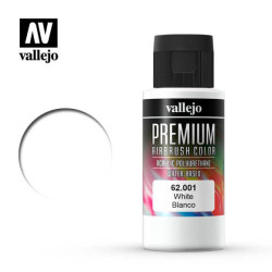 Premium Blanco. Premium Airbrush Color. Bote 60 ml. Marca Vallejo. Ref: 62001.