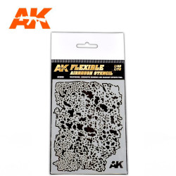 Plantilla Flexible Airbrush. 1:48, 1:72. Marca AK Interactive. Ref: AK9080.