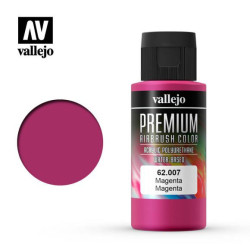 Premium Magenta. Premium Airbrush Color. Bote 60 ml. Marca Vallejo. Ref: 62007.
