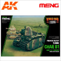 French Heavy Tank Char B1 (cartoon model). Serie world war toons. Marca Meng. Ref: WWT-016.