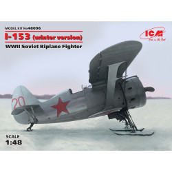 I-153, WWII Soviet fighter "chaika". Versón de Invierno. Escala 1:48. Marca ICM. Ref: 48096.
