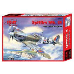 Spitfire Mk.IX, WWII British Fighter. Escala 1:48. Marca ICM. Ref: 48061.