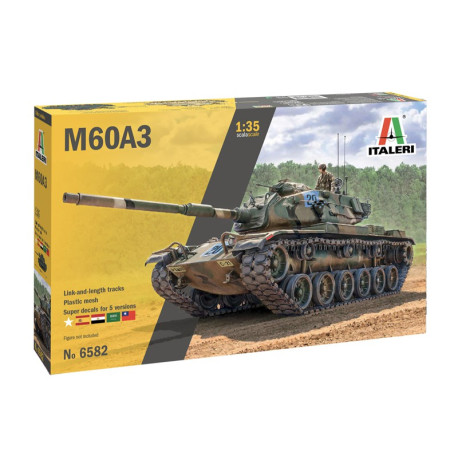 M60A3. Contiene calcas Españolas. Escala 1:35. Marca Italeri. Ref: 6582.