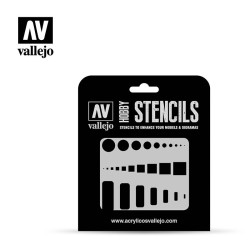 Stencils Tapas de Registro. Marca Vallejo . Ref: ST-AIR003.