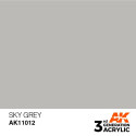 Acrílicos de 3rd Generación, SKY GREY – STANDARD. Bote 17 ml. Marca Ak-Interactive. Ref: Ak11012.