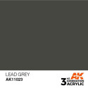 Acrílicos de 3rd Generación, LEAD GREY– STANDARD. Bote 17 ml. Marca Ak-Interactive. Ref: Ak11023.