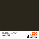 Acrílicos de 3rd Generación, RUBBER BLACK – STANDARD. Bote 17 ml. Marca Ak-Interactive. Ref: Ak11027.
