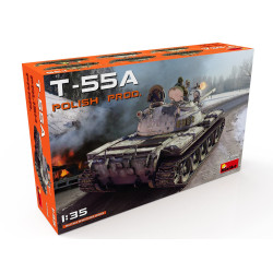T-55A POLISH PRODUCTION. Escala 1:35. Marca Miniart. Ref: 35090.