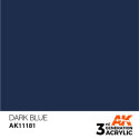 Acrílicos de 3rd Generación, DARK BLUE – STANDARD. Bote 17 ml. Marca Ak-Interactive. Ref: Ak11181.