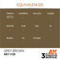 Acrílicos de 3rd Generación, GREY-BROWN– STANDARD. Bote 17 ml. Marca Ak-Interactive. Ref: Ak11125.
