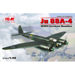 Ju 88A-4, WWII German Bomber. Escala 1:48. Marca ICM. Ref: 48233.