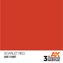 Acrílicos de 3rd General, SCARLET RED– STANDARD. Bote 17 ml. Marca Ak-Interactive. Ref: Ak11087.