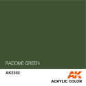 Acrílico Serie Air Radome Green. Bote 17 ml. Marca Ak-Interactive. Ref: Ak2302.