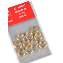 Ojo de Buey con cristal. Diámetro 12 mm , ( 3 unds. ). Marca Amati. Ref: 4940/12.