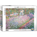El jardín, Monet. Puzzle Horizontal, 1000 pz. Marca Eurographics. Ref: 6000-4908.