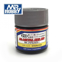 Mr.Metal Color, Stainless. Bote 10 ml. Marca MR.Hobby. Ref: MC213.