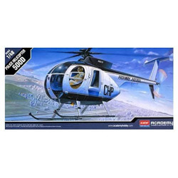 Hugues 500D Police Helicopter. Escala 1:48. Marca Academy. Ref: 12249.