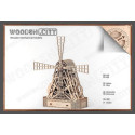 Molino de Viento, madera contrachapada, Kit de montaje. Marca Wooden City. Ref: 57307.