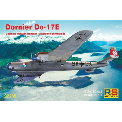 Dornier 17 E 4 calcomanía v. para la Luftwaffe, Croacia, España. Escala 1:72. Marca RSmodels. Ref: 92235.