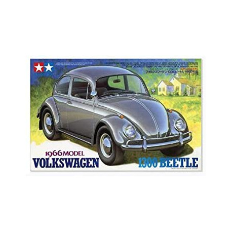 Vehículo 1966 Volkswagen 1300 Beetle. Escala 1:24. MarcaTamiya. Ref: 24136.