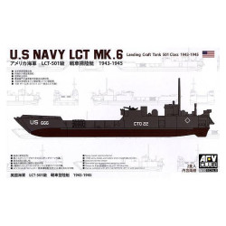  Barcaza de desembarco USA LCT Mk.6. Escala 1:350. Marca AFV Club. Ref: 73518SE.