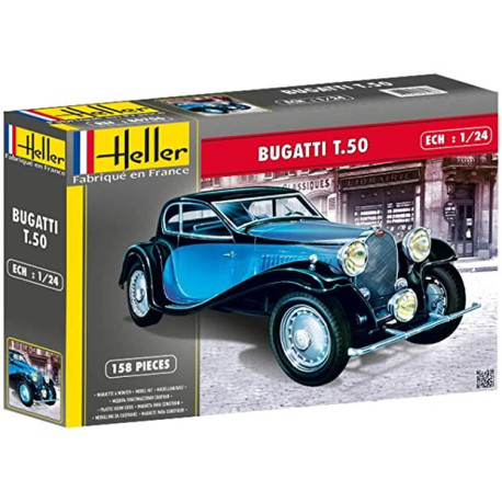 Bugatti T.50. Escala 1:24. Marca Heller. Ref: 80706.