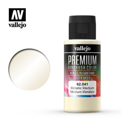Medium metálico. Premium Airbrush Color. Bote 60 ml. Marca Vallejo. Ref: 62041.