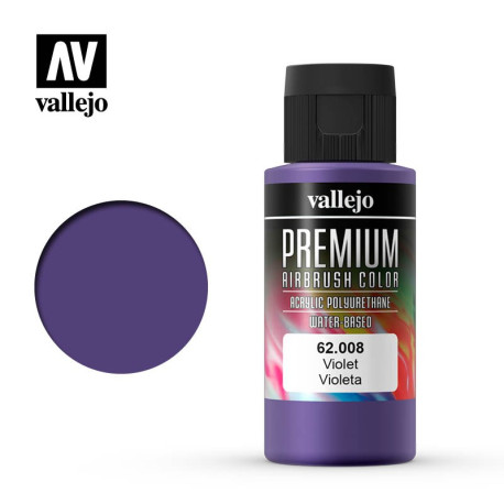 Violeta. Premium Airbrush Color. Bote 60 ml. Marca Vallejo. Ref: 62008.