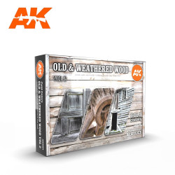 Set acrilicos 3G, para tonos de madera y madera vieja, Vol.2. Marca AK Interactive. Ref: AK11674.