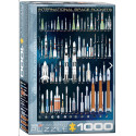 International Space Rockets. Puzzle vertical, 1000 pz. Marca Eurographics. Ref: 6000-1015.