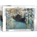 The Grand Canal of Venice (Blue Venice), por Eduard Manet. Puzzle vertical, 1000 pz. Marca Eurographics. Ref: 6000-0828.